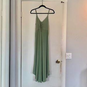 Sage green long dress